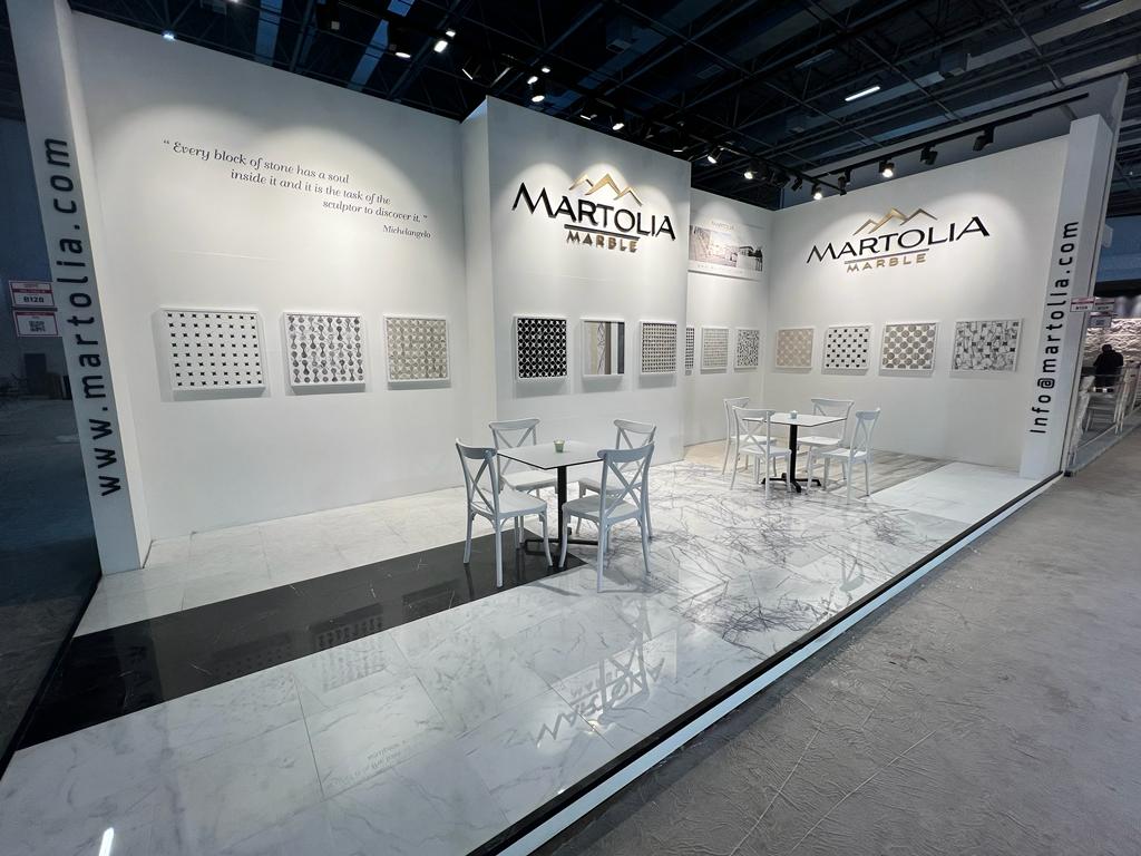 martolia marble fair stand