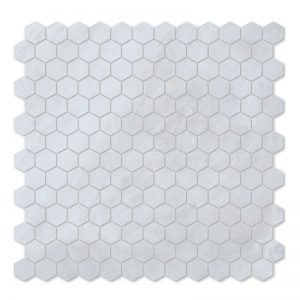 hexagon Waterjet Mosaic Tile iceberg Marble Collection