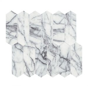 picket mosaic tile lilac marble