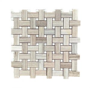 basketweave mosaic tile palissandro marble