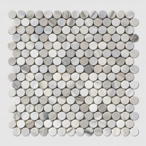 penny mosaic tile palissandro marble