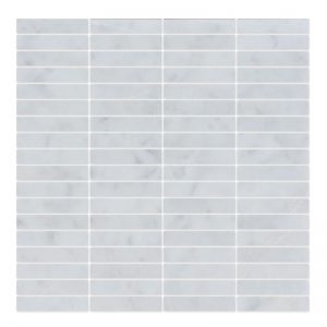 Brick Waterjet Mosaic Tile sky white Marble Collection