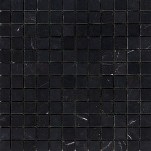 square mosaic tile nero marquina marble