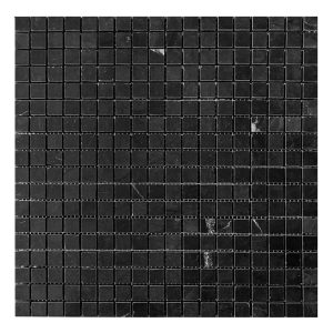 brick mosaic tile nero marquina marble