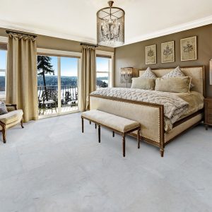 sky white marble interior design